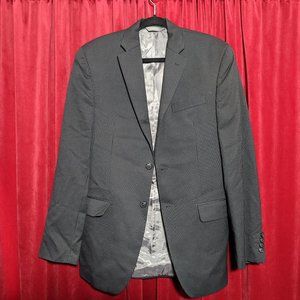 Merona Black Pinstripe Coat and Vest (40R)